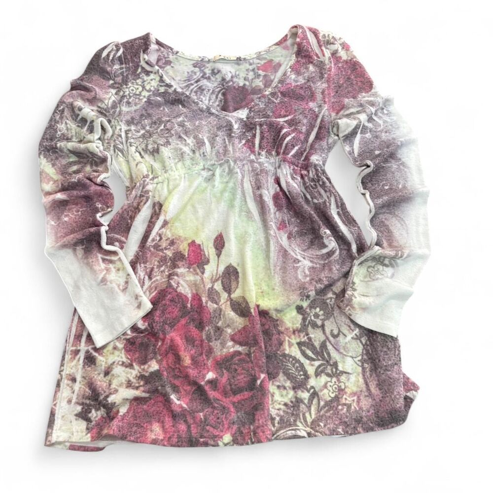 Early 2000’s y2k cottage fairy babydoll top